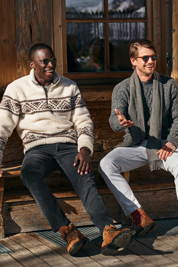 Storms * The Cords dark grey ribbed corduroy fabric men's trousers | MR MARVIS