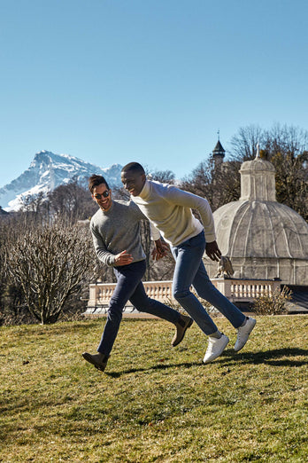 Mavericks * The Flannels blue warm flannel men's trousers | MR MARVIS