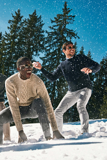 Oysters * The Flannels grey warm flannel men's trousers | MR MARVIS