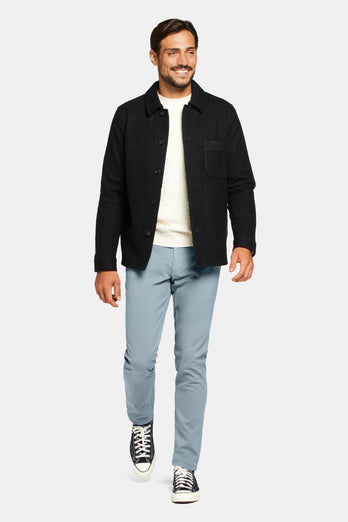 Antarctics * The Coolerdays grey blue heavy stretch cotton men's trousers | MR MARVIS