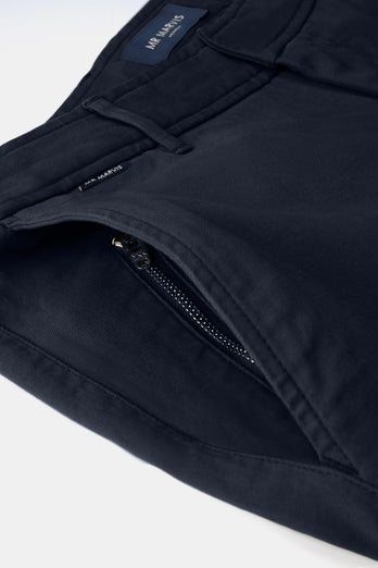 Deeps * The Coolerdays black blue heavy stretch cotton men's trousers | MR MARVIS