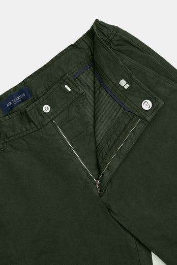 Fairways * The Coolerdays dark green heavy stretch cotton men's trousers | MR MARVIS