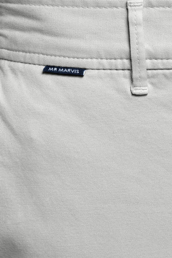 Gullwings * The Coolerdays light grey heavy stretch cotton men's trousers | MR MARVIS