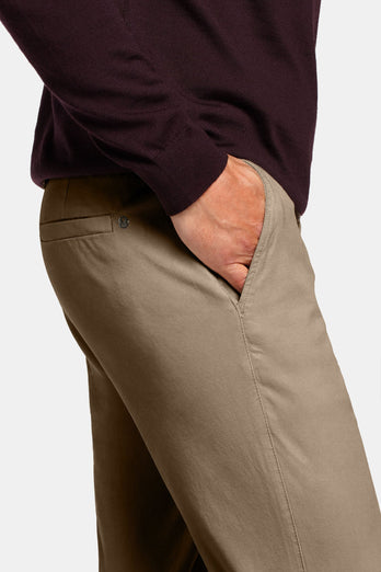 Jones * The Coolerdays brown heavy stretch cotton men's trousers | MR MARVIS