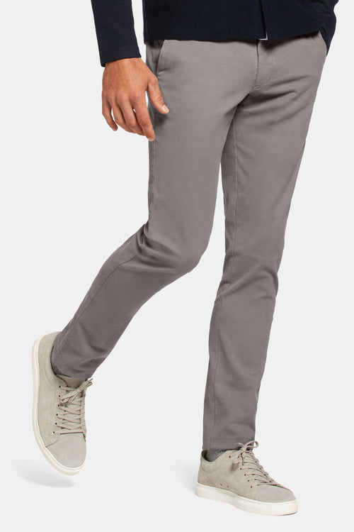 mid grey heavy stretch cotton men's trousers | MR MARVIS