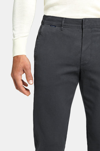 Storms * The Coolerdays dark grey heavy stretch cotton men's trousers | MR MARVIS
