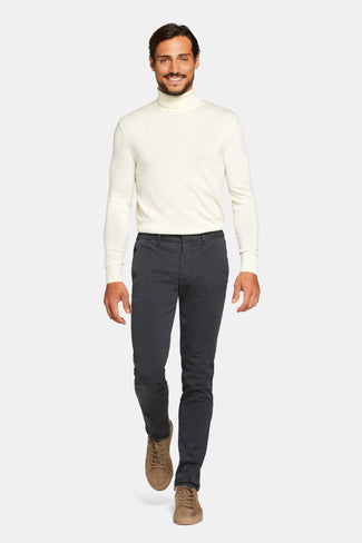 Storms * The Coolerdays dark grey heavy stretch cotton men's trousers | MR MARVIS