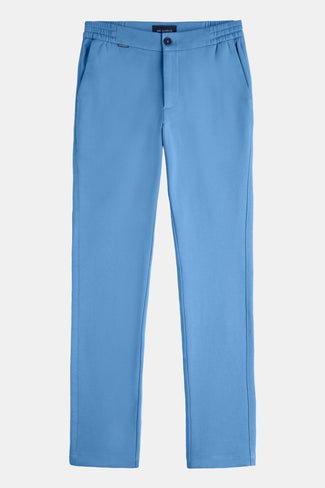 Boulevards * The Easies mid blue stretch knitted men's trousers | MR MARVIS