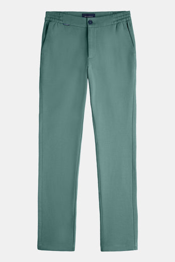 Felsons * The Easies mid green stretch knitted men's trousers | MR MARVIS