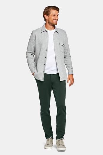 Lakes * The Easies dark green stretch knitted men's trousers | MR MARVIS