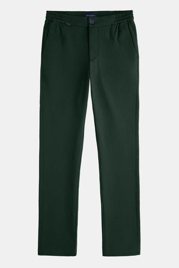 Lakes * The Easies dark green stretch knitted men's trousers | MR MARVIS