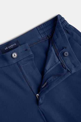 Midnights * The Easies dark blue stretch knitted men's trousers | MR MARVIS