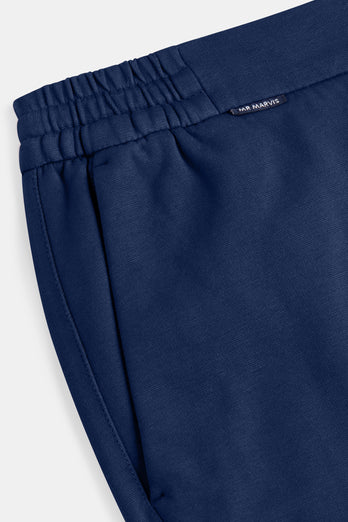 Midnights * The Easies dark blue stretch knitted men's trousers | MR MARVIS