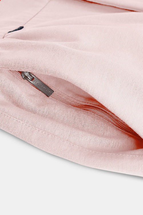 light pink stretch knitted men's trousers | MR MARVIS