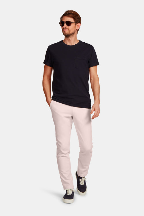 light pink stretch knitted men's trousers | MR MARVIS