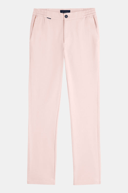 light pink stretch knitted men's trousers | MR MARVIS