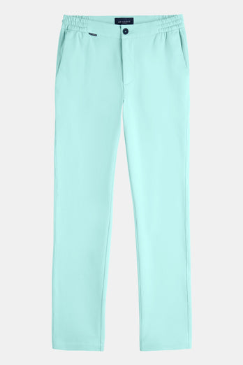 Mints * The Easies mint green stretch knitted men's trousers | MR MARVIS