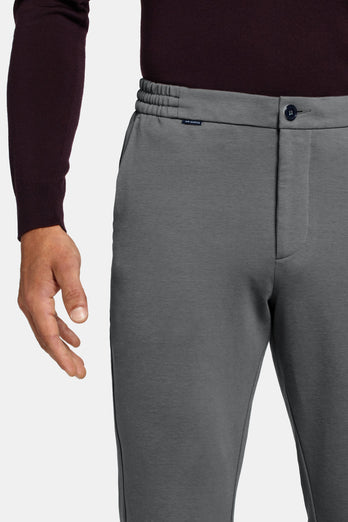 Newmans * The Easies mid grey stretch knitted men's trousers | MR MARVIS