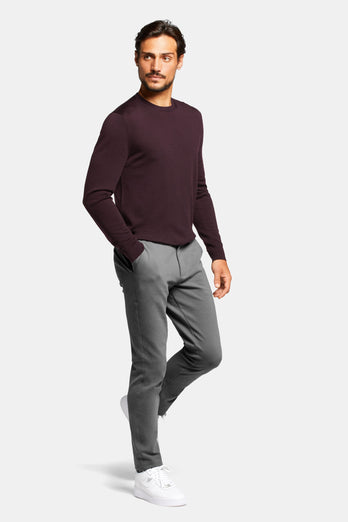 Newmans * The Easies mid grey stretch knitted men's trousers | MR MARVIS