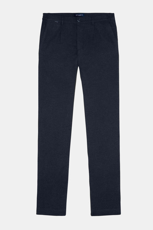 black blue warm flannel men's trousers | MR MARVIS