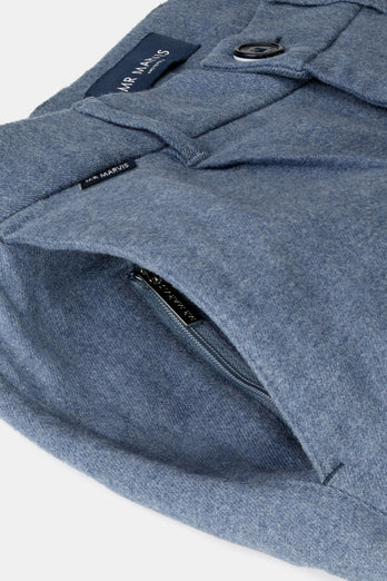 Mavericks * The Flannels blue warm flannel men's trousers | MR MARVIS