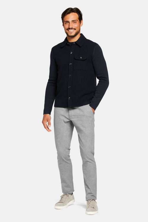 grey warm flannel men's trousers | MR MARVIS