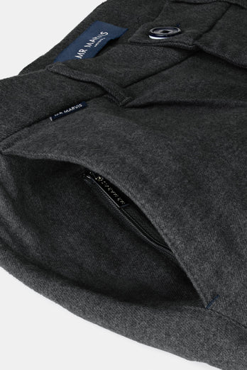 Storms * The Flannels dark grey warm flannel men's trousers | MR MARVIS