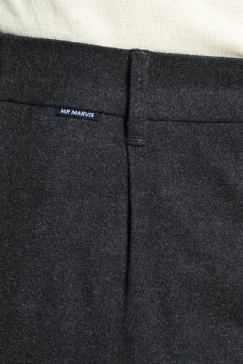 Storms * The Flannels dark grey warm flannel men's trousers | MR MARVIS