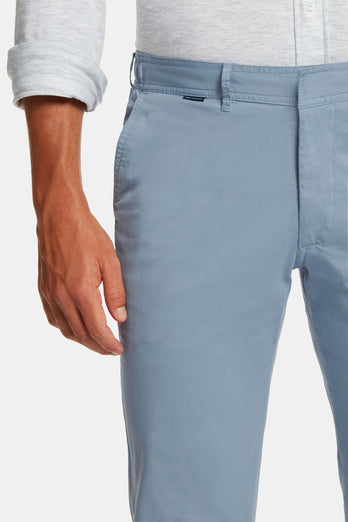 Antarctics * The Longs grey blue stretch cotton men's trousers | MR MARVIS