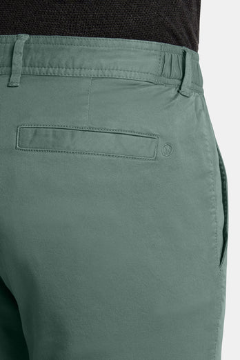 Felsons * The Longs mid green stretch cotton men's trousers | MR MARVIS