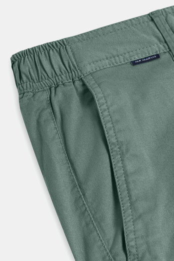 Felsons * The Longs mid green stretch cotton men's trousers | MR MARVIS