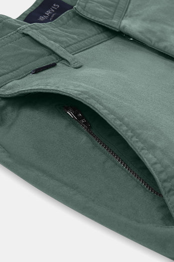 Felsons * The Longs mid green stretch cotton men's trousers | MR MARVIS