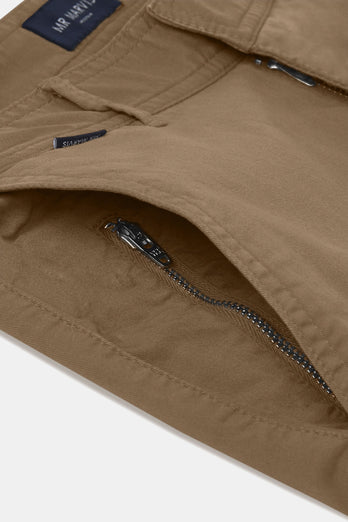 Jones * The Longs brown stretch cotton men's trousers | MR MARVIS