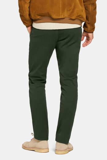 Fairways * The Coolerdays dark green heavy stretch cotton men's trousers | MR MARVIS