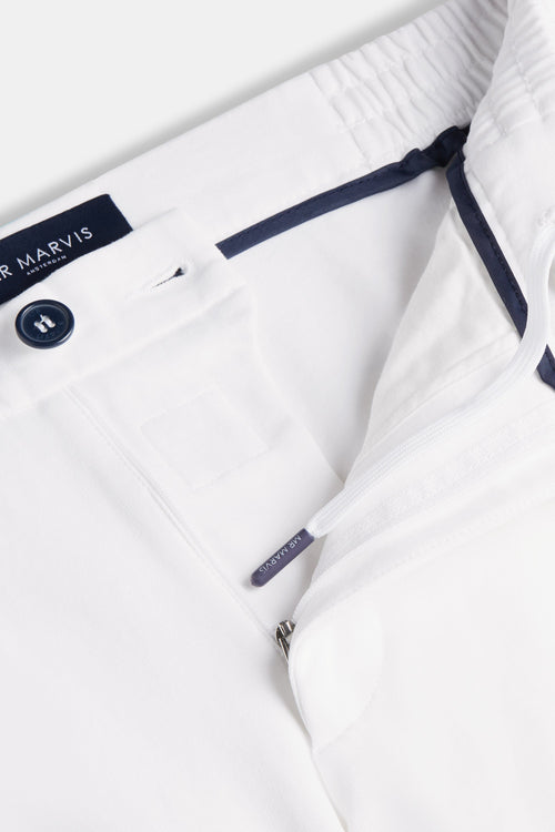 all white soft and stretchy men's shorts | MR MARVIS