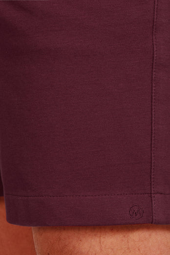 Rileys * The Short Easies burgundy soft and stretchy men's shorts | MR MARVIS