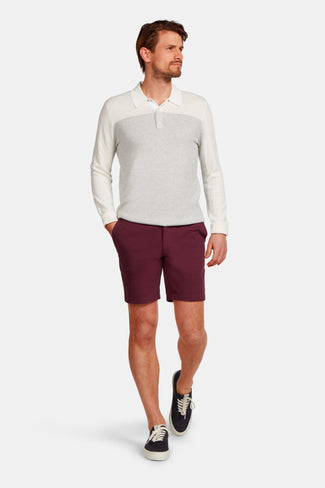 Rileys * The Short Easies burgundy soft and stretchy men's shorts | MR MARVIS