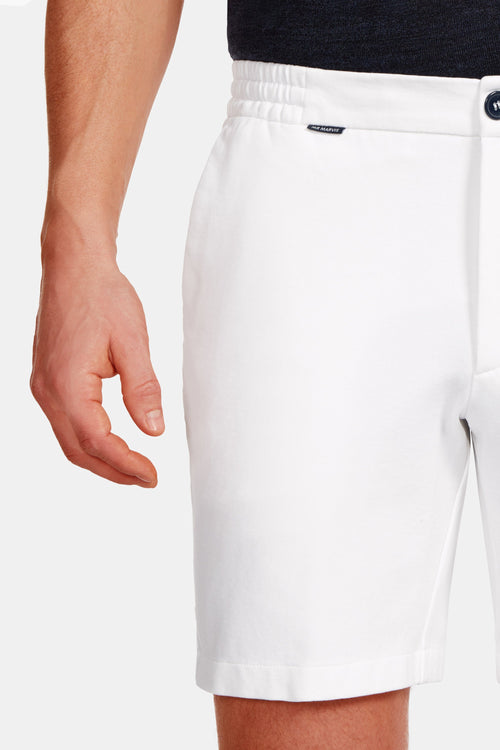 all white soft and stretchy men's shorts | MR MARVIS