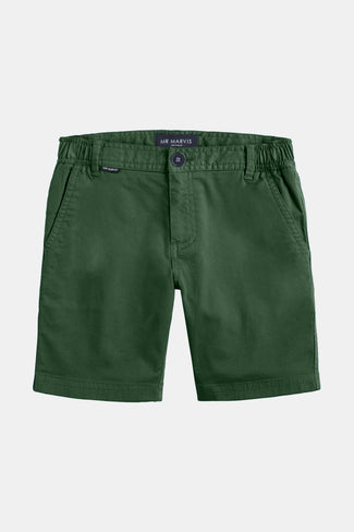 Estates * The Juniors dark green stretch cotton boys' shorts | MR MARVIS