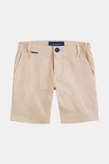 Gazettes * The Juniors beige stretch cotton boys' shorts | MR MARVIS
