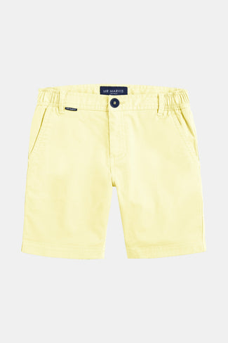 Limoncellos * The Juniors light yellow stretch cotton boys' shorts | MR MARVIS
