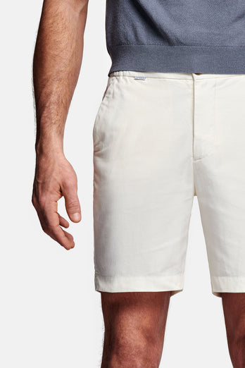 Coconuts * The Short Linens off white men's linen shorts with a zip pocket | MR MARVIS