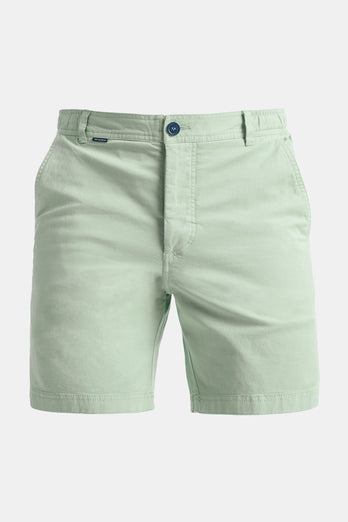 Aviators * The Originals light green stretch cotton men's shorts with a zip pocket | MR MARVIS