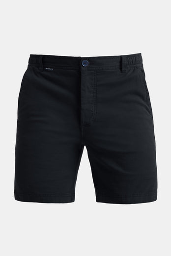 Blackjacks * The Originals black stretch cotton men's shorts with a zip pocket | MR MARVIS