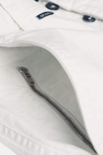 Coconuts * The Originals off white stretch cotton men's shorts with a zip pocket | MR MARVIS