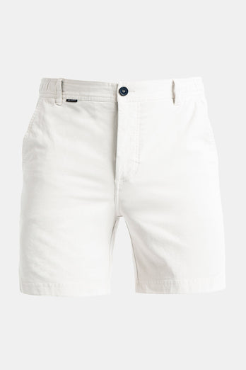 Coconuts * The Originals off white stretch cotton men's shorts with a zip pocket | MR MARVIS