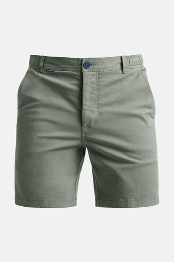 Defenders * The Originals green stretch cotton men's shorts with a zip pocket | MR MARVIS