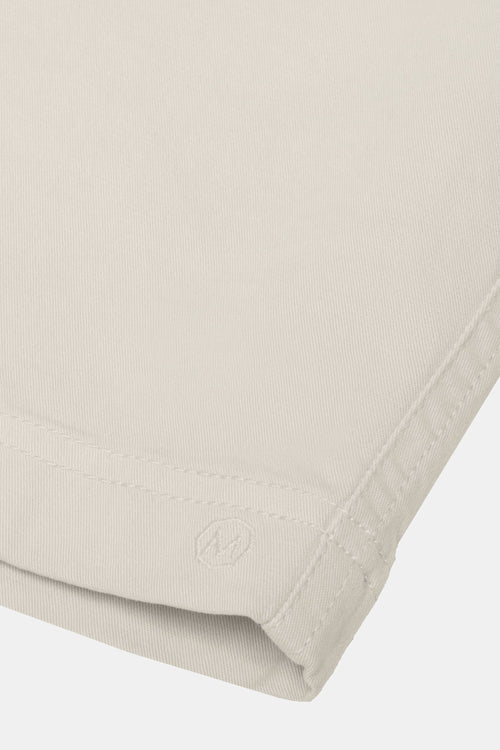 beige stretch cotton men's shorts with a zip pocket | MR MARVIS
