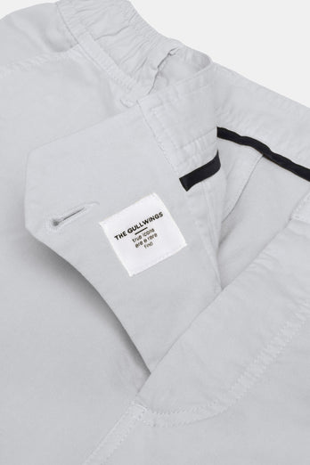 Gullwings * The Originals light grey stretch cotton men's shorts with a zip pocket | MR MARVIS