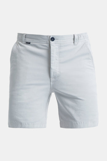 Gullwings * The Originals light grey stretch cotton men's shorts with a zip pocket | MR MARVIS
